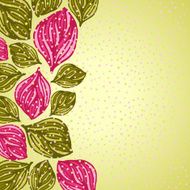 Flower background Floral vector card N16