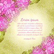 Flower background Floral vector card N18