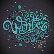 Winter hand lettering N7