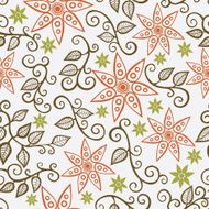 seamless pattern with leaf autumn background N14