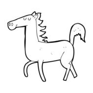 Cartoon Horse N111
