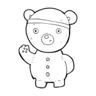 cartoon teddy bear N544