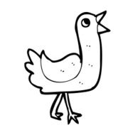 Cartoon Bird N577