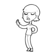 cartoon woman ignoring N41