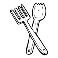cartoon cutlery N14