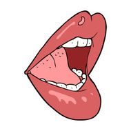 cartoon open mouth N27