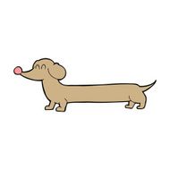 Cartoon Dachshund N23
