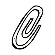 cartoon paperclip N36