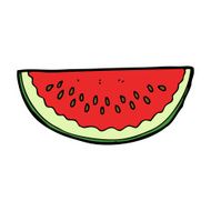 Cartoon Watermelon Slice N25