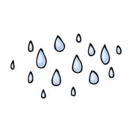 Cartoon Raindrops N8