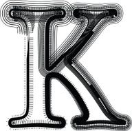 font Illustration Letter k N8