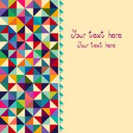 Abstract mosaic background made of colorful arrows N10