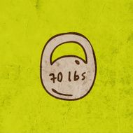Weight on Grunge Background N2
