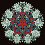Oriental mandala motif N5
