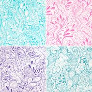Set of abstract seamless patterns N10