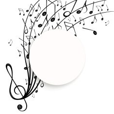Vector Background with Music Notes N27