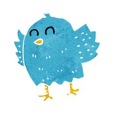Cartoon Bird N575