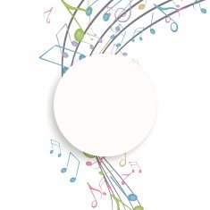 Vector Background with Music Notes N32