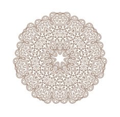 Circle lace ornament N3