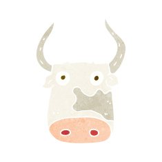 Cartoon Cow N147