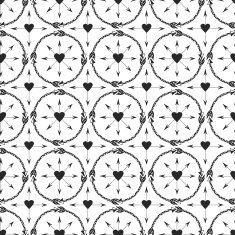 Geometric background with arrows ornament Print design in ethnic style