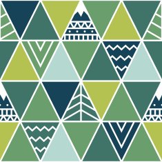 Lost in the forest - seamless pattern