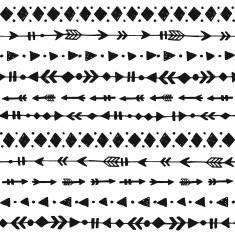 Tribal Hand Drawn Background N15