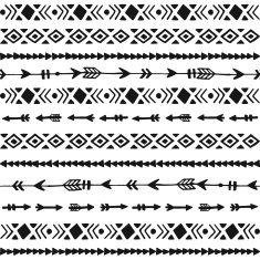 Tribal Hand Drawn Background N16