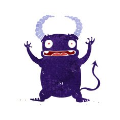 cartoon little devil N177