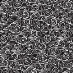 Vector Seamless Pattern of Wave N3