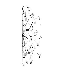 Vector Background with Music Notes N35