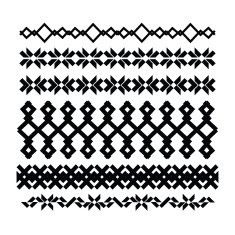 Borders and lines for design Vector geometric elements