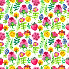 Vector Illustration with original floral background N10