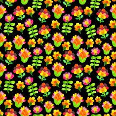 Vector Illustration with original floral background N11