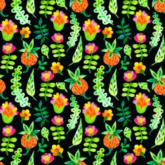 Vector Illustration with original floral background N12