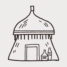 African house doodle N4
