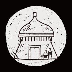 African house doodle N5