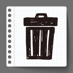 Doodle Trash can N10