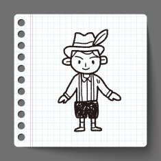 German people doodle N6
