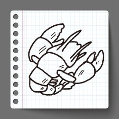 Lobster doodle N12