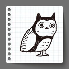 owl doodle N16