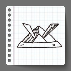 paper samurai helmet doodle N6