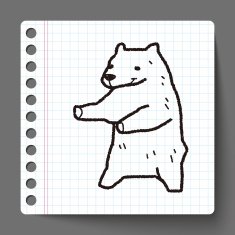 polar bear doodle N13