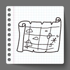 treasure map doodle N10
