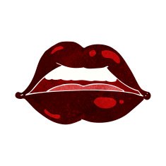 cartoon sexy halloween lips symbol N14