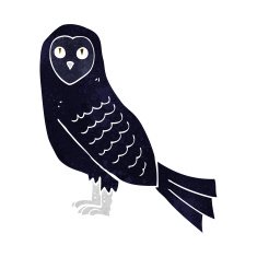 Cartoon Owl N239