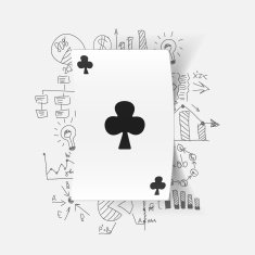 Drawing business formulas playing card N13