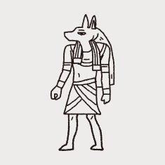 egypt god doodle N30