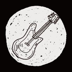 Electric guitar doodle N5 free image download