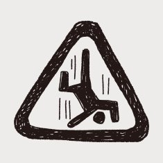 people fall sign doodle N6